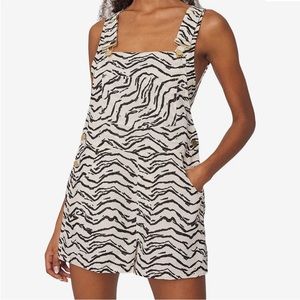 WeWoreWhat Linen Blend Basic Overalls